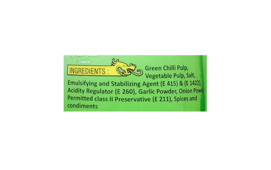 Goldiee Green Chilli Sauce    Plastic Bottle  650 millilitre